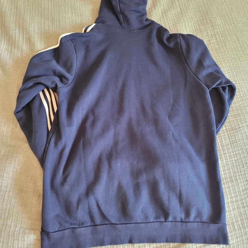 Adidas Navy Blue FullZip-Up Hoodie